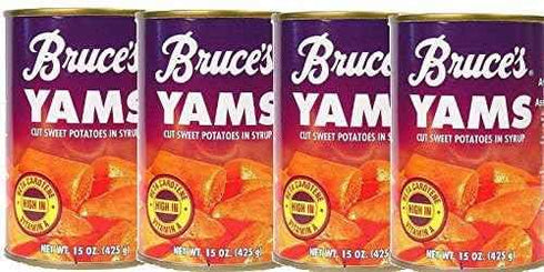 Bruce Foods Bruce's Yams Sweet Potatoes in Syrup 15oz Cans (4 Pack)