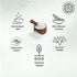 PACK 6 2.2 lbs (997.90 W/84+ Pride of India - of - Himalayan White Salt Coarse Grind gm)- Rarest & Enriched Natural