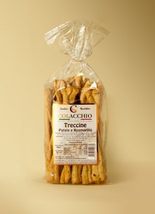 Colacchio Treccine with Potato & Rosemary 10.58 Oz Home Made (Pack of 2)