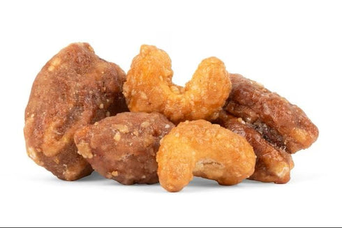 Snack Delight 1 lb s Old-Fashioned Butter Toffee Mixed Nuts (Bridge Mix) Sweet & Crunchy Roasted Almonds, Cashews