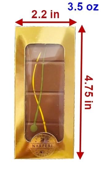 Narperi 3.5 oz Dubai Chocolate Bar Pistachio I Viral Knafeh Chocolate Bar with Pistachio Cream and Kataifi, Handmade