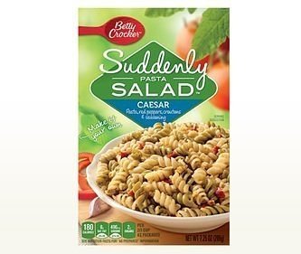 Betty Crocker, Suddenly Salad, Pasta Caesar, 7.25oz Box (Pack of 4)