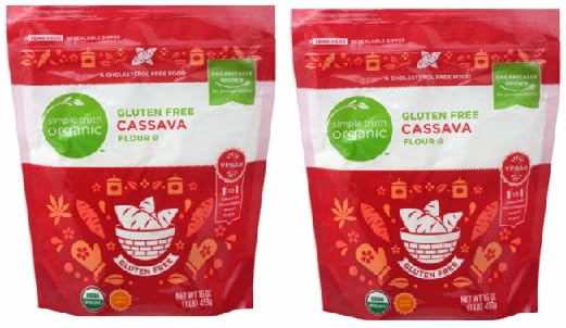 Generic Organic and Gluten Free Cassava Flour (2 Bags, 1 Pound each)
