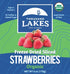 6 100% Thousand Lakes Freeze Dried Fruit - ORGANIC Strawberries - Bulk ounces | No Sugar Added | Sliced Organic