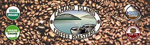 1lb, 1% Camano Island Coffee Roasters Papua New Guinea Ground Fresh Medium Roast, USDA Organic, Fairly Traded, Shade