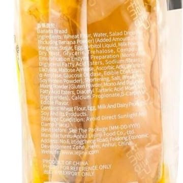 Yummy99 6 13.4 oz, Asian Banana Bread Sticks pcs/Bag, Soft Texture, Individually Wrapped, Breakfast Snack