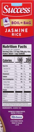14-Ounce Success Boil-in-Bag Rice, Thai Jasmine Rice, Quick Rice Meals, Box