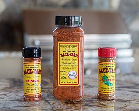 #1 27 oz PACK (27 oz, 3) All Purpose Seasoning | BACK-YARD Southern Style Original | Value Size - RESTAURANT | Sprinkle