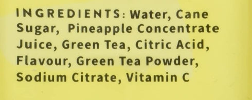 16.9 Oz (Pack 12) Little Jasmine Pineapple Green Tea, Sweetened with Cane Sugar, Real Fruit Juice, No Artificial