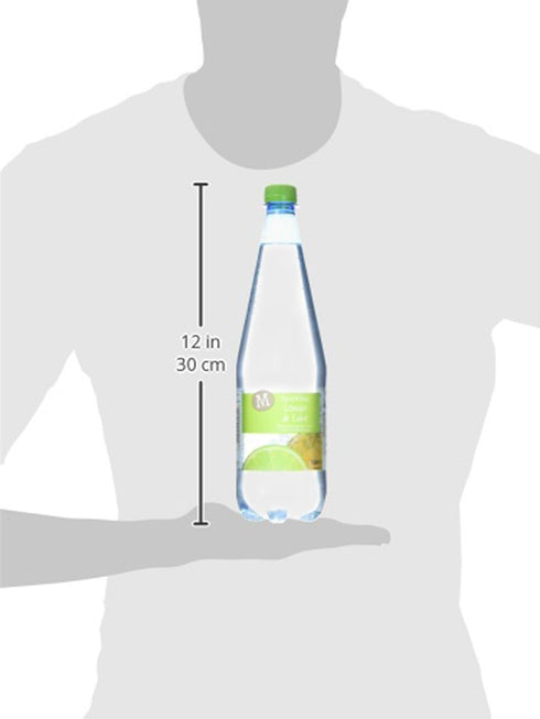 Morrisons 1 No Added Sugar Sparkling Lemon and Lime Spring Water, L