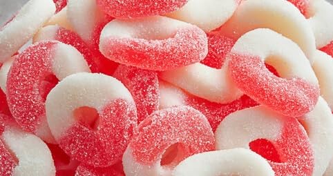 Bayside Candy Gummy Watermelon Rings - Sweet & Sour Gummy Candy (2LB)
