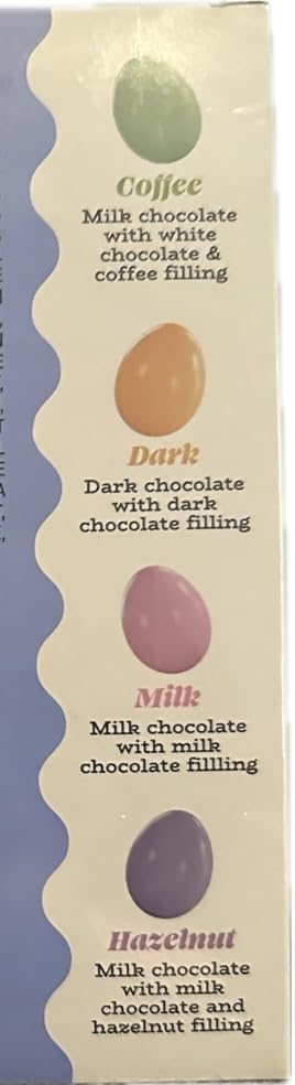 Generic 12.34 oz (350g) Italian Chocolate Eggs, assortment of candy coated egg-shaped chocolate confections
