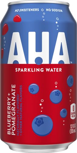 AHA Sparkling Water 12 Oz (Blueberry + Pomegranate), Fl
