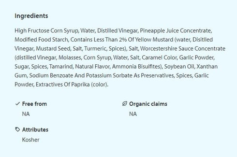 House Recipe 1 oz. 20 Count Sweet & Sour Sauce | Dipping Cup | Kosher |