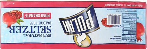 12 (Pack 12) Polar Seltzer Pomegranate, Fluid Ounce