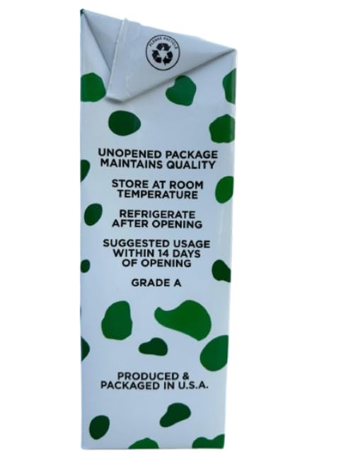 Generic 6-Pack 1% 32oz Shelf-Stable Milk Ready-to-Use Cartons, No Refrigeration Needed Perfect for Pantry Storage