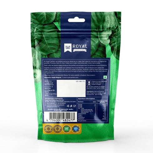 100g 3.52 Oz Roasted Salted Cashew Nuts with Tangy Curry Leaves