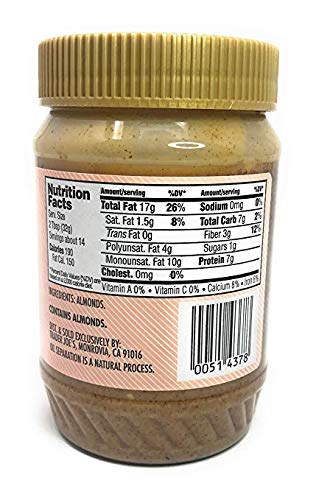 Trader Joe's 16 oz Crunchy Unsalted Almond Butter