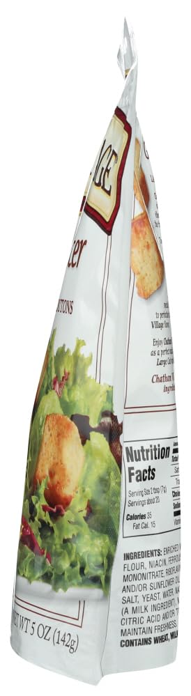 Chatham Village 5 oz. 6) Large Cut Garlic & Butter Croutons (qty.