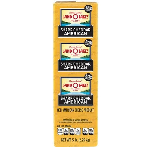 Generic Cheddar American Sharp Cheese Loaf 2.5 lb
