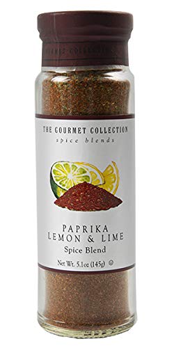 The Gourmet Collection Paprika Lemon & Lime Spice Blend, Cooking Seasoning for Chicken, Fish, Eggs, 156 Servings