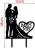 Mr And Mrs Cake Topper Heart Love Acrylic Wedding Bridal Shower Engagement Couple
