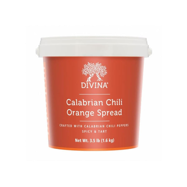 DIVINA Calabrian Chili Orange Spread, Bulk 3.5 lbs Bucket