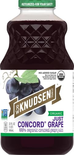 R.W. Knudsen 32 (Packaging (Pack 5) Organic Just Concord Grape Juice, Ounces May Vary)