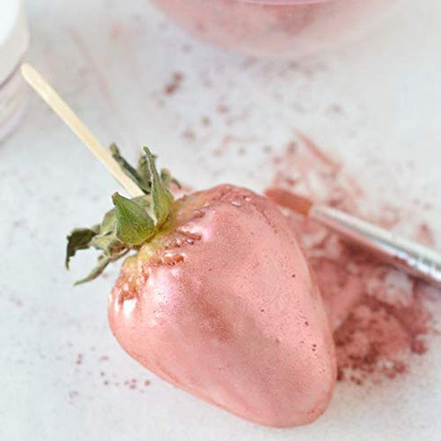Luster Dust - Rose Gold (4g 1x Jar) | Edible Vegan Dust & Paint for Cake Decorating, Desserts, Cocktails
