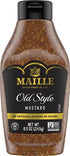 8.5 oz Maille Mustard for Marinades, Mustard Sauce and Tasty Recipes Old Style Squeeze Gluten Free and Kosher Mustard