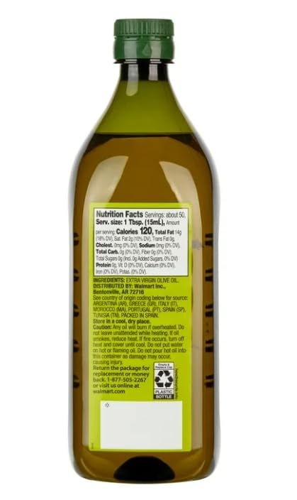 Generic 100% 25.5 oz Natural Extra Virgin Olive Oil fl Pure Mediterranean Flavor for Cooking, Salad, and Marinades