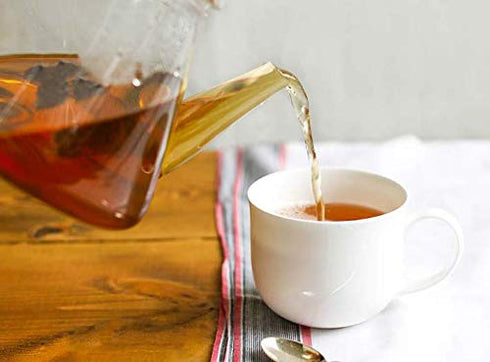 3.5 Oz, 40 Count, Pack 4 TICK TOCK TEAS Rooibos Earl Grey, Naturally Caffeine Free Red Bush Herbal Tea, Rich