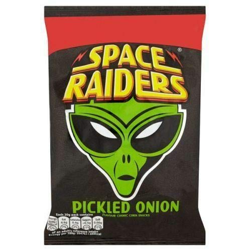 Space Raiders Pickled Onion - 25g - Pack of 8