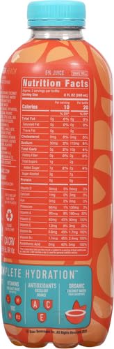 18 oz (Pack 2) Roar Organic Georgia Peach Naturally Flavored Vitamin Enhanced Beverage