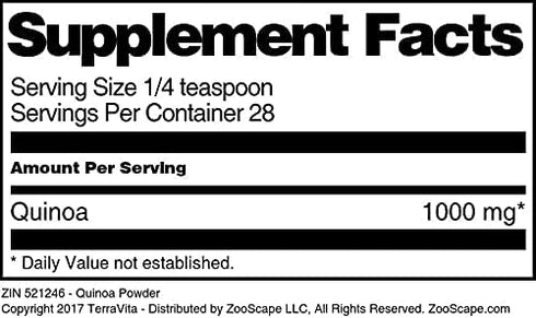 Terravita (1 oz, 521246) 3 Pack Quinoa Powder ZIN:
