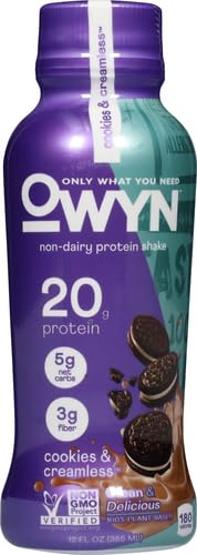 Creamless 12 oz OWYN Non-Dairy Cookies & Protein Shake fl