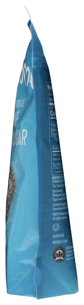 24 oz 3Pack WHOLESOME SWEETENERS: Organic Turbinado Raw Cane Sugar