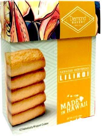 Diamond Bakery Lilikoi Hawaiian Shortbread Cookies - 4 SET