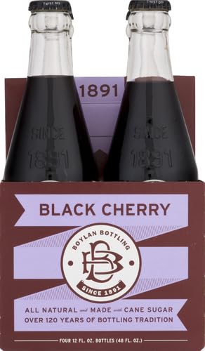 12 Oz 4 Pack Boylan Bottling Co Black Cherry Soda, Fl Bottles