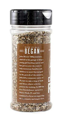 4 pack 6 oz Rivers Smokehouse Coffee Dry Rub; multi-regional BBQ flavor, gluten free, great for a variety of brisket