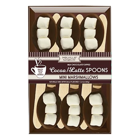 Melville Candy Hot Cocoa/Latte Spoons & Stirrers Gift Set Made in the