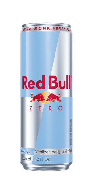 12 oz., 114mg Pack 4 Red Bull Zero Energy Drink, fl. with Caffeine, Taurine & B Vitamins, of cans