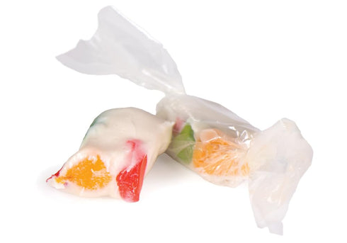 Dairy Free Jelly Nougat Candy - Chewy Jujubes Candy, Individually Wrapped White