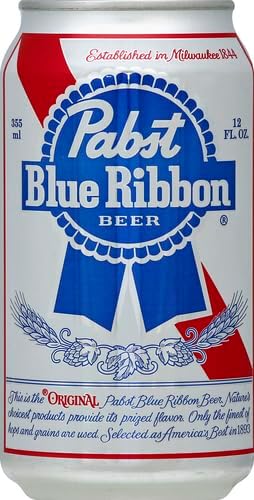 Pabst Blue Ribbon 12 12 oz 4.7% , pk, cans, ABV