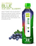 16.9 oz, Pack 12 ALO Aloe Vera Juice Drink | BLUE - Aloe Vera + Blueberry | fl of | Plant-Based Drink with Real Aloe