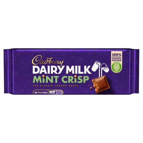 KUHN RIKON Cadbury Dairy Milk Mint Crisp Standard Bar (Irish) - 49g