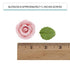 12 Count Global Sugar Art Premium Wedding Rose Edible Sugar Cake & Cupcake Flowers, Pink, with Leaves by Chef Alan
