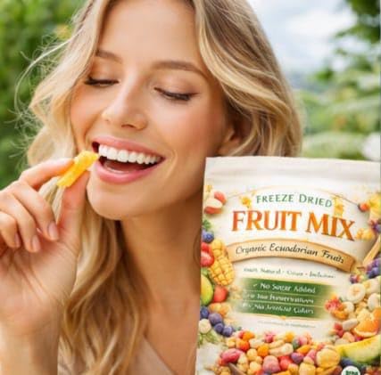 Generic Freeze Dried Fruit Mix, Organic Ecuadorian Fruits, Pure Natural Healthy Snack, No Sugar Added