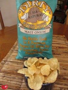 2 oz (Pack 5) Dirty Brand Potato Chips Maui Onion Flavored Bags