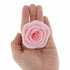 Global Sugar Art Shrub Rose Pink Sugar Cake Flowers, Large Wired, 8
